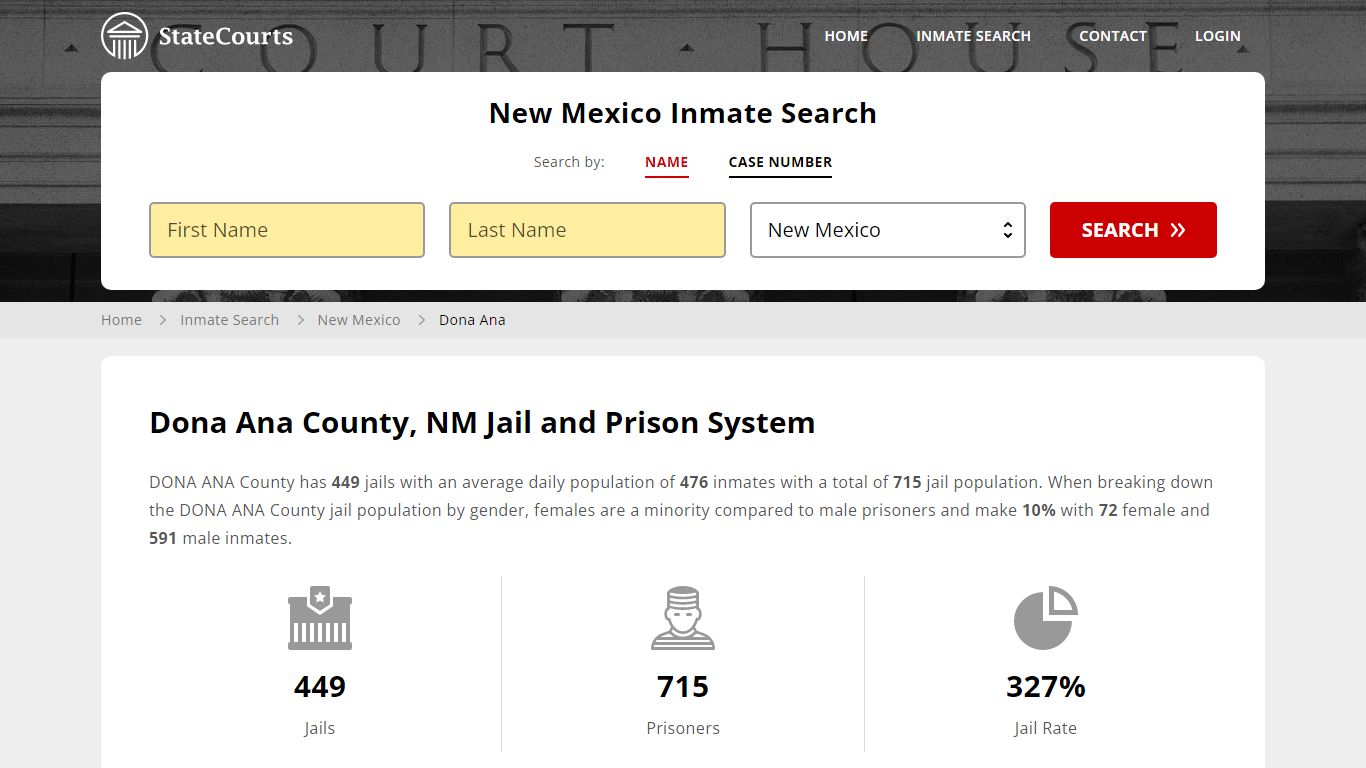 Dona Ana County, NM Inmate Search - StateCourts